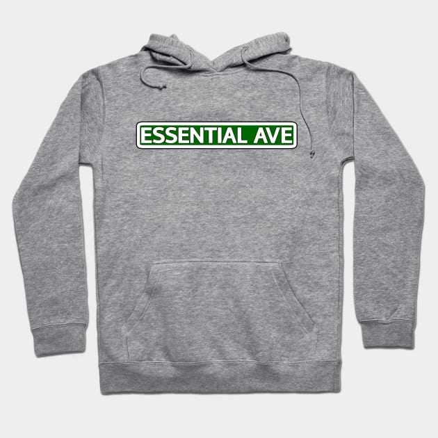 Essential Ave Street Sign Hoodie by Mookle